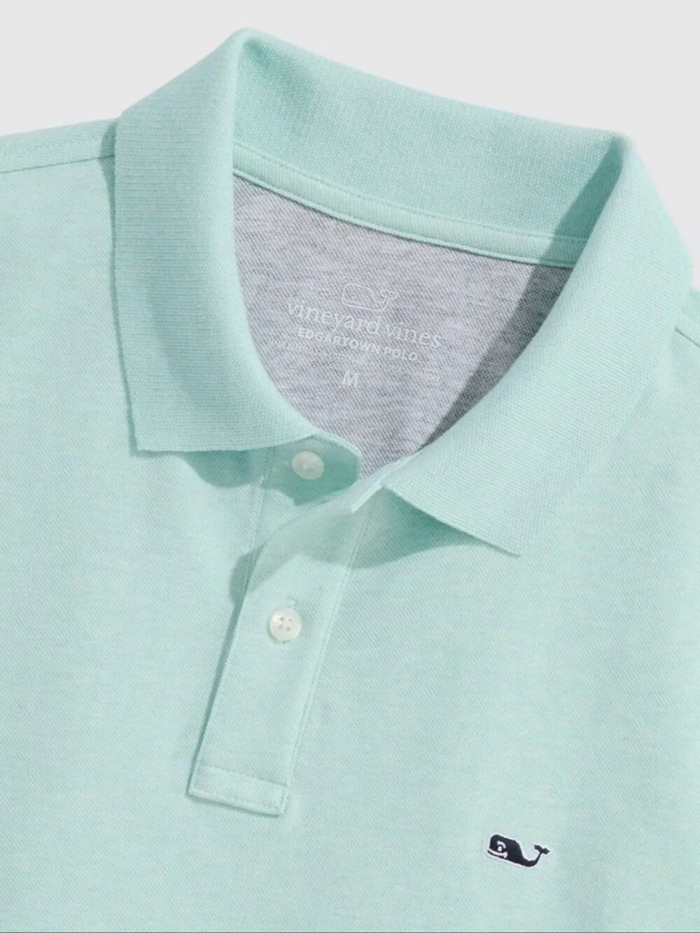 NWT Vineyard Vines Boys Edgartown Polo Aqua Haze Color, Size 6